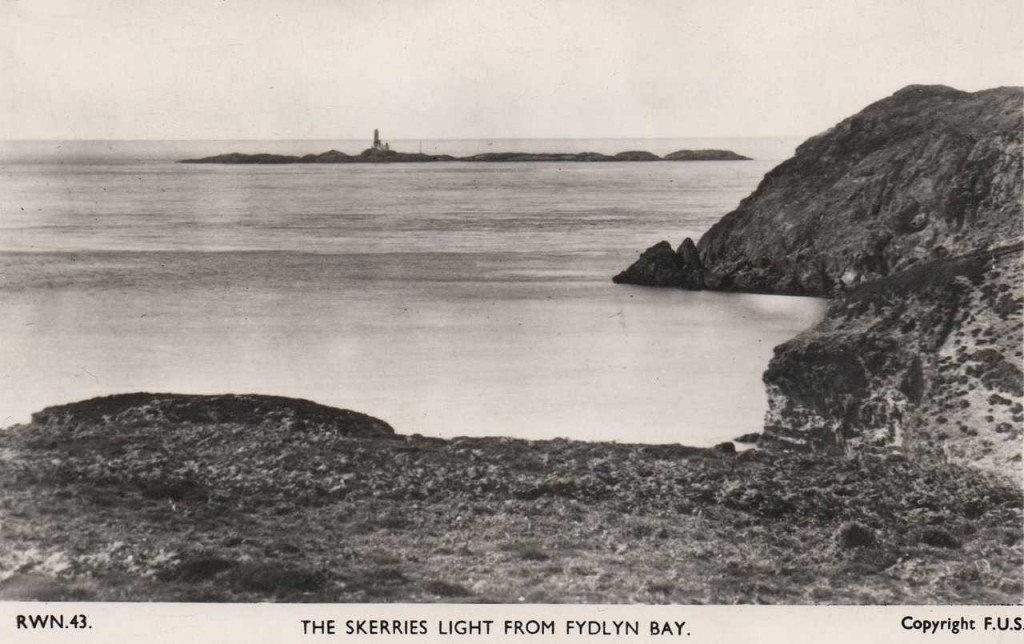 Anglesey, The Skerries, Lighthouse from Fydlyn Bay