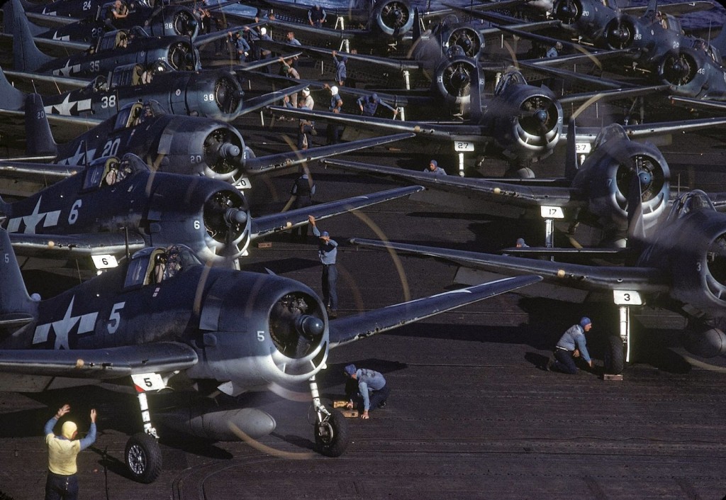 uss lexington planes april 1944