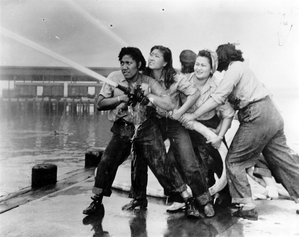 women firefighters at pearl harbor