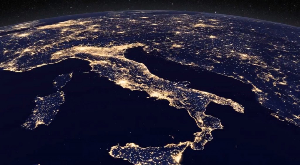 italy at night