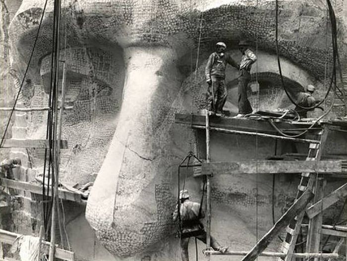 george washington's nose rushmore 1935