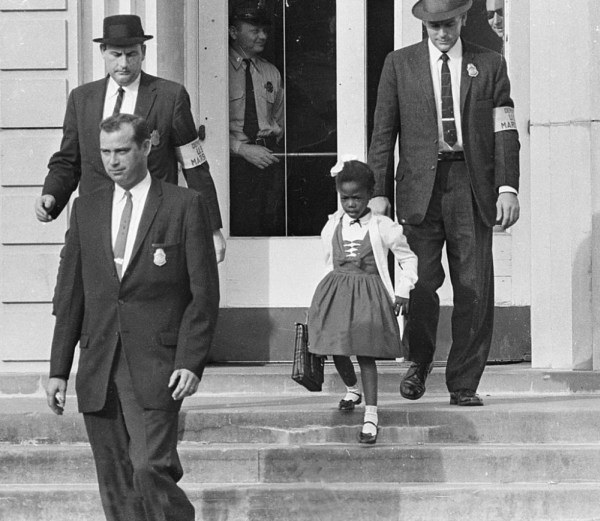 Ruby Bridges, the first african-american to attend a white elementary school in the South (November 14th, 1960)