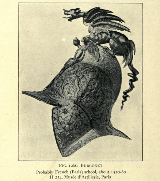 burgonet with dragon