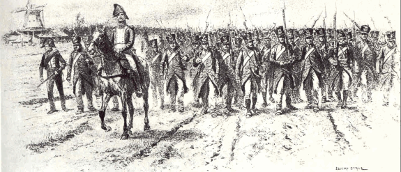 soldiers marching