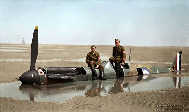 Daily History Picture: Downed Spitfire