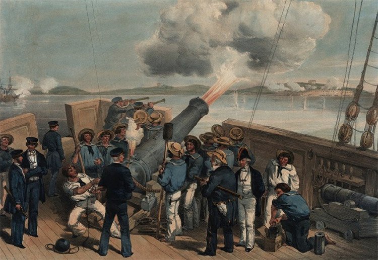 Daily History Picture: Naval Bombardment