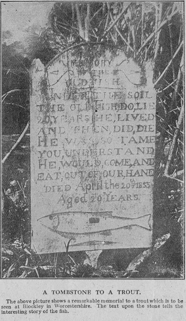 Daily History Picture: Tombstone for a Trout