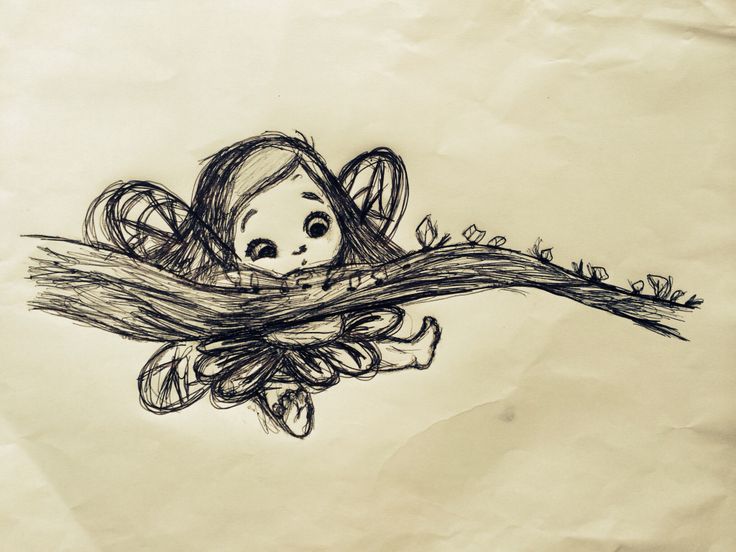 fairy hanging from tree