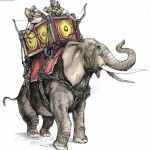 Mongol elephants in America?