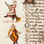 Earliest Manuscript Broomstick Witches